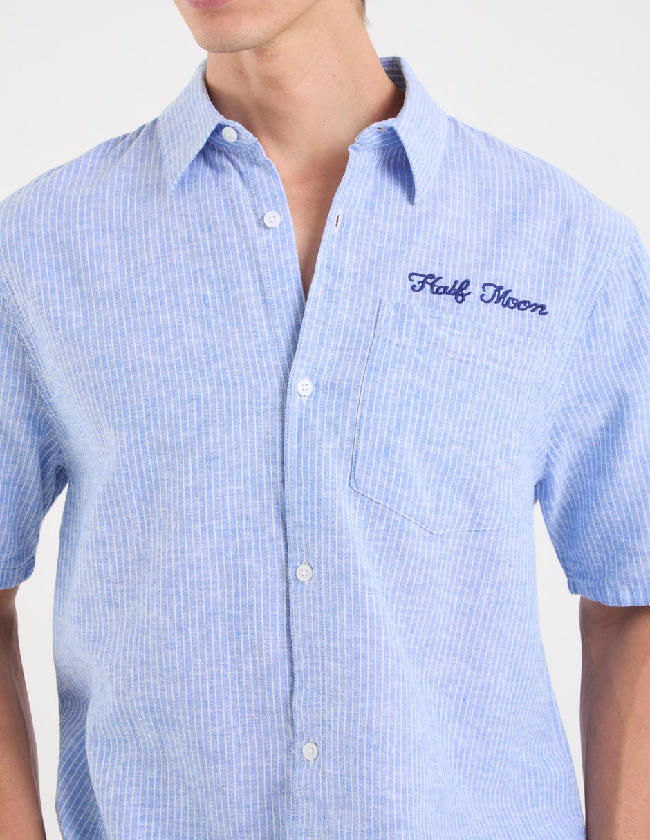 Camisa casual manga corta para hombre 4