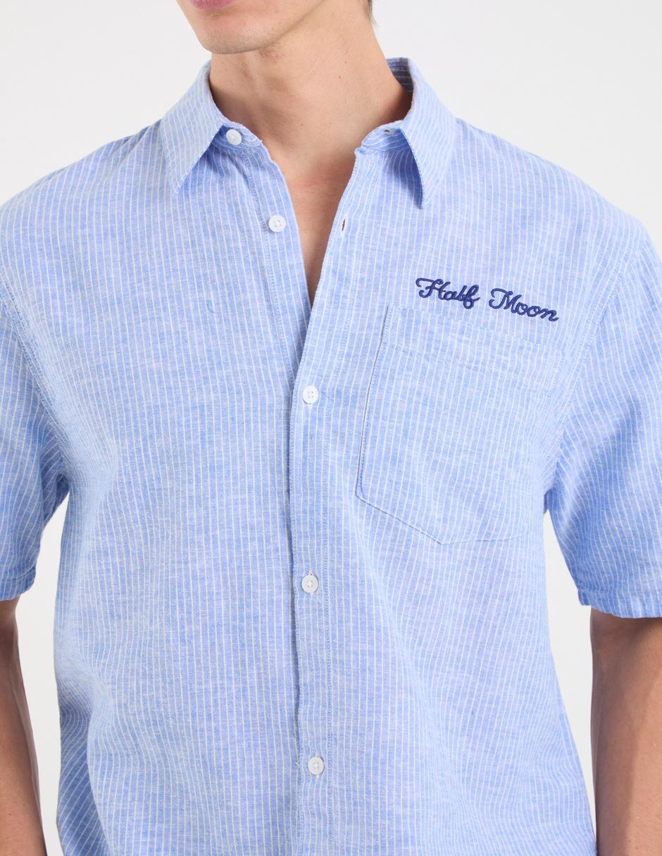 Camisa casual manga corta para hombre 4