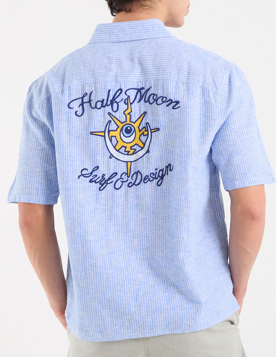 Camisa casual manga corta para hombre