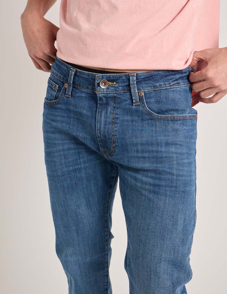 Jeans straight deslavado para hombre Jeans straight deslavado para hombre
