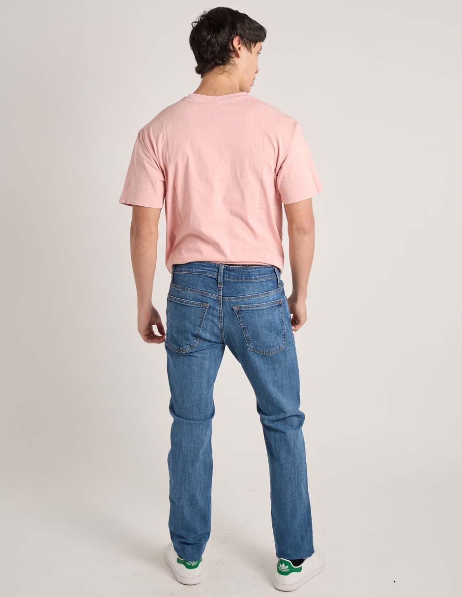 Jeans straight That's It deslavado para hombre