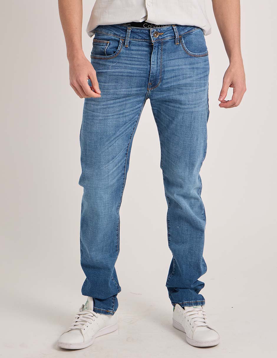 Jeans slim deslavado para hombre Jeans slim deslavado para hombre