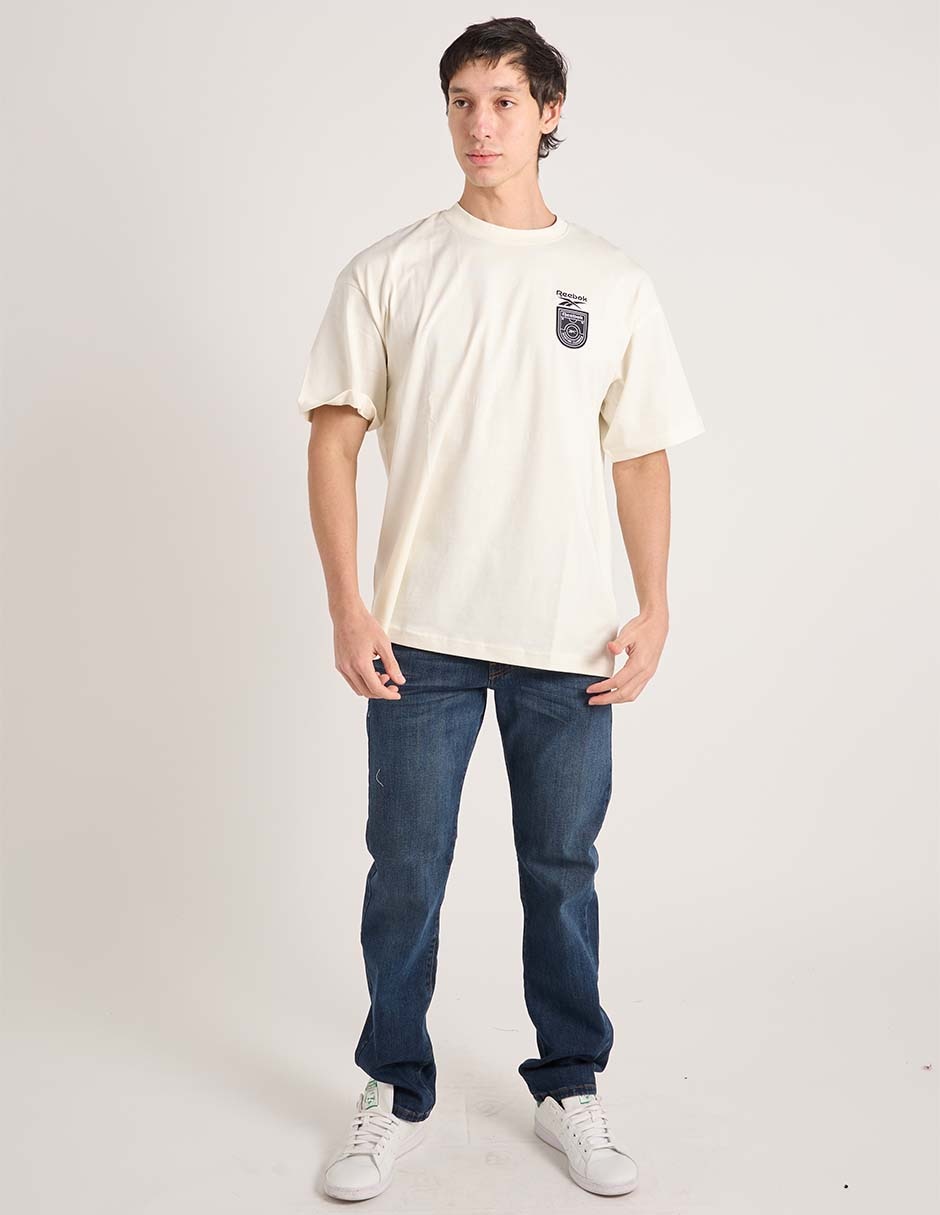 Jeans straight deslavado para hombre 2