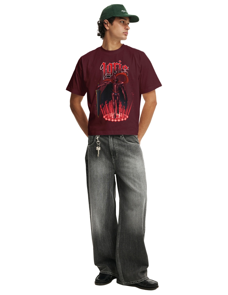 Playera tee bar cuello redondo para hombre Playera tee bar cuello redondo para hombre