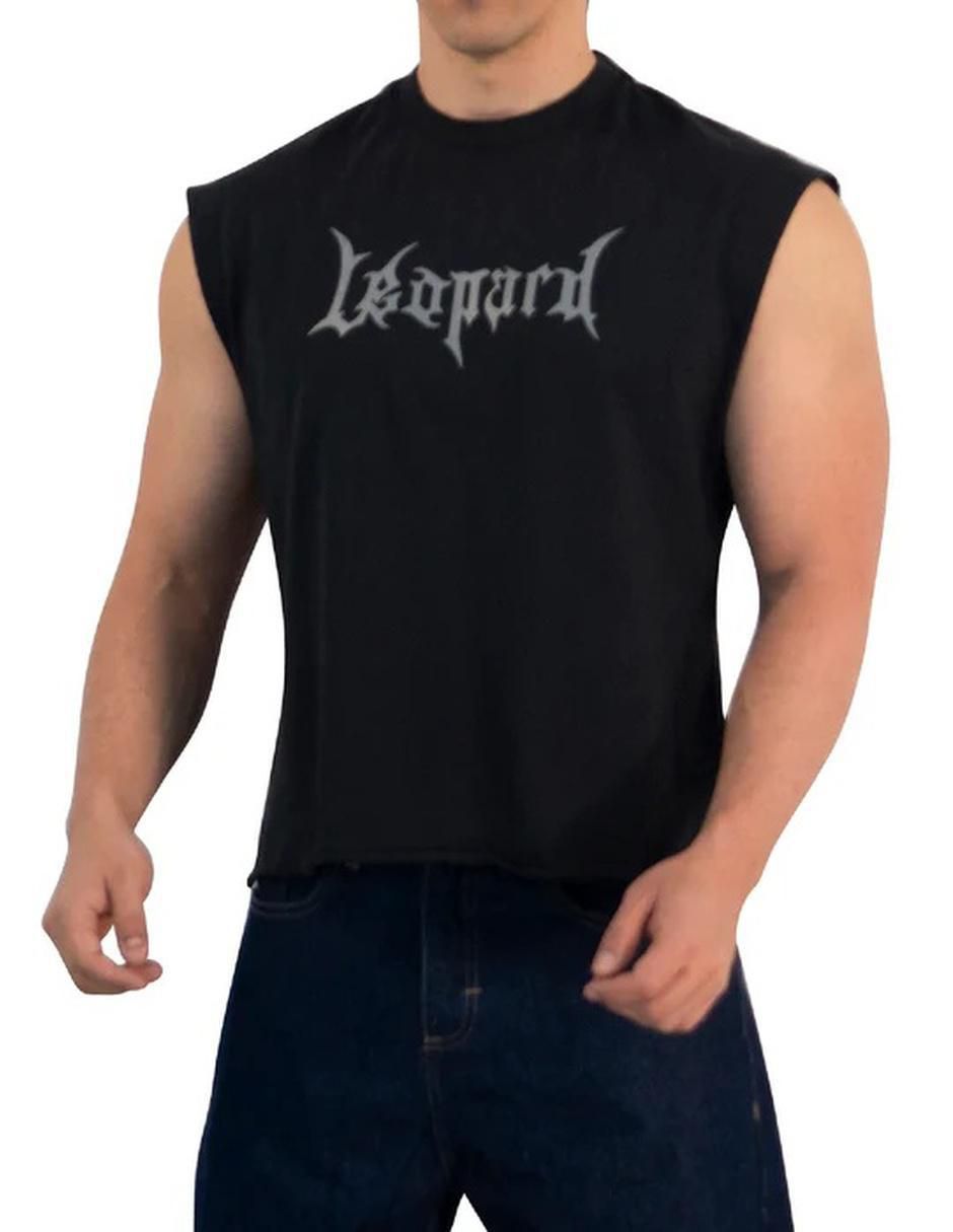 Playera John Leopard cuello redondo para hombre