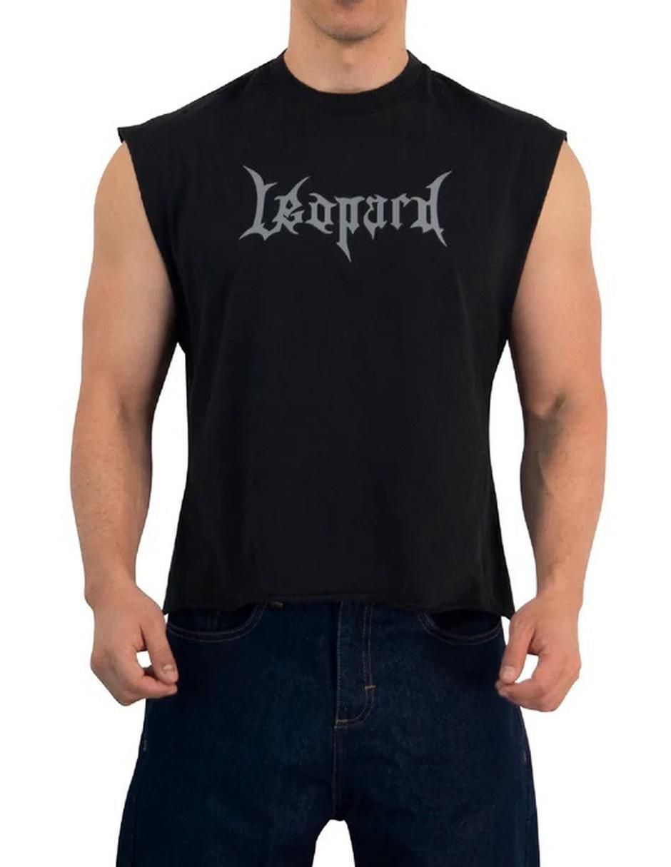 Playera John Leopard cuello redondo para hombre