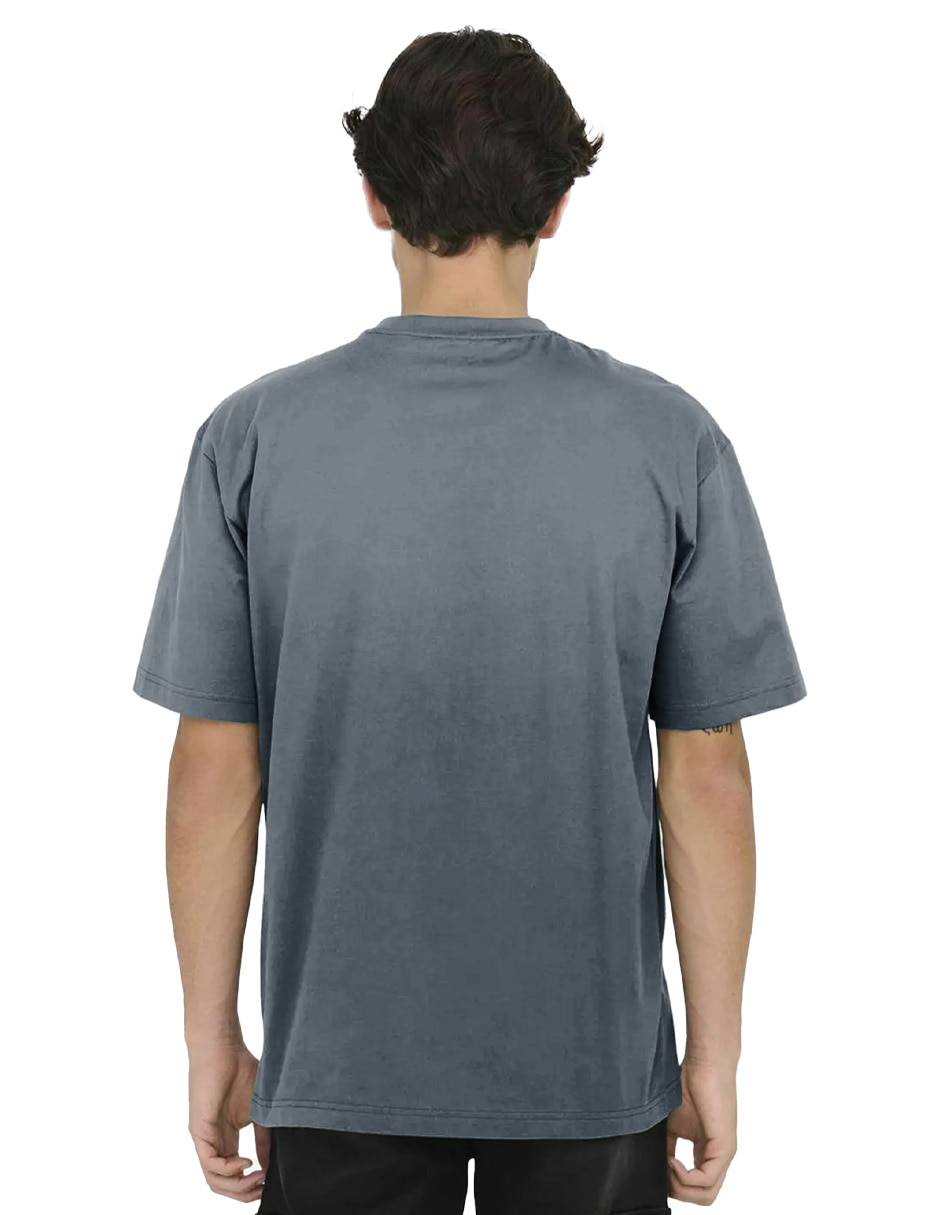Playera tee bar cuello redondo para hombre