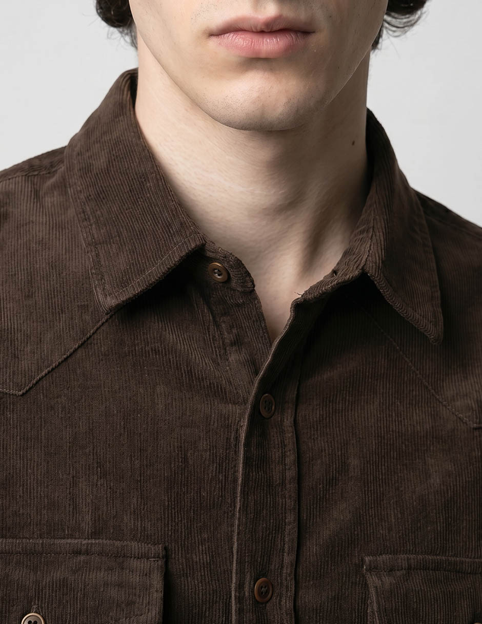 Camisa casual de algodón manga larga para hombre 3