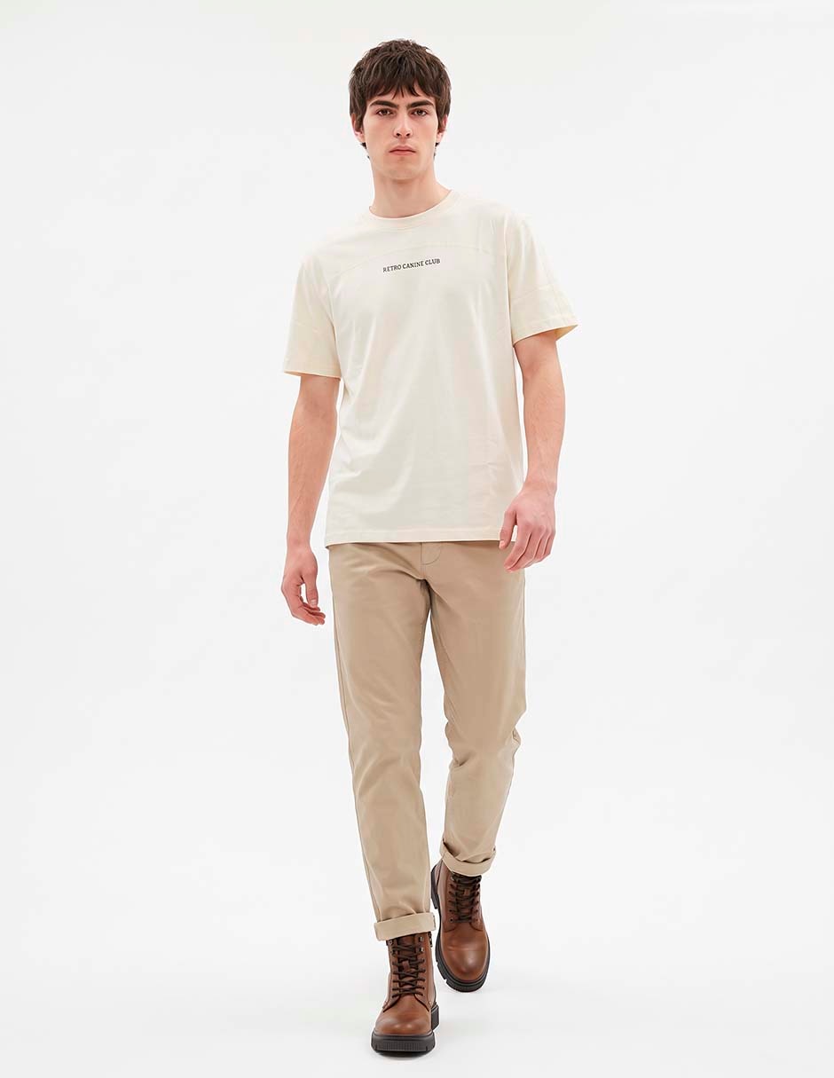 Playera cuello redondo para hombre
