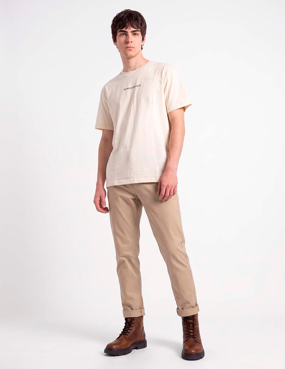 Playera cuello redondo para hombre