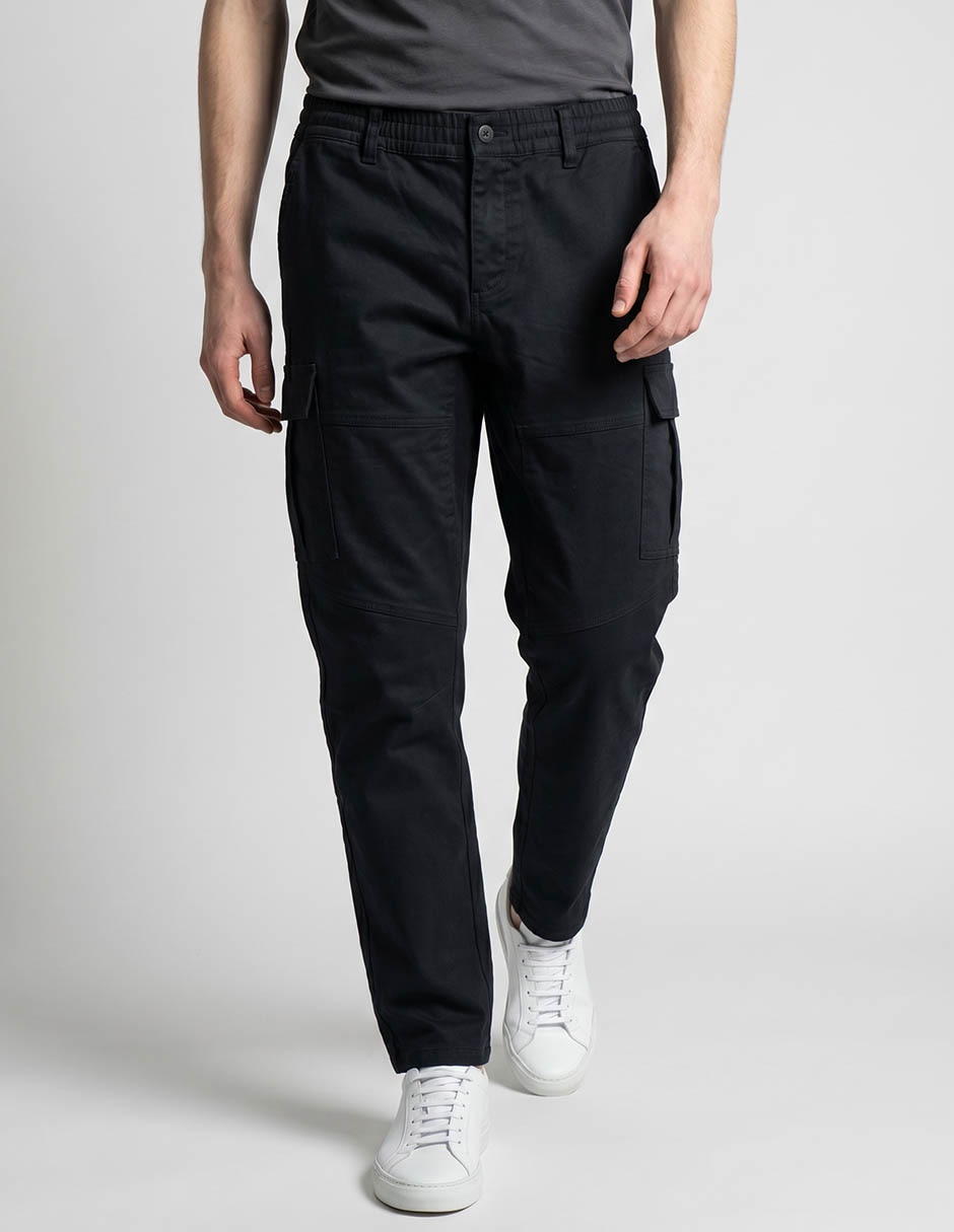 Pantalón cargo cargo straight de algodón para hombre Pantalón cargo cargo straight de algodón para hombre