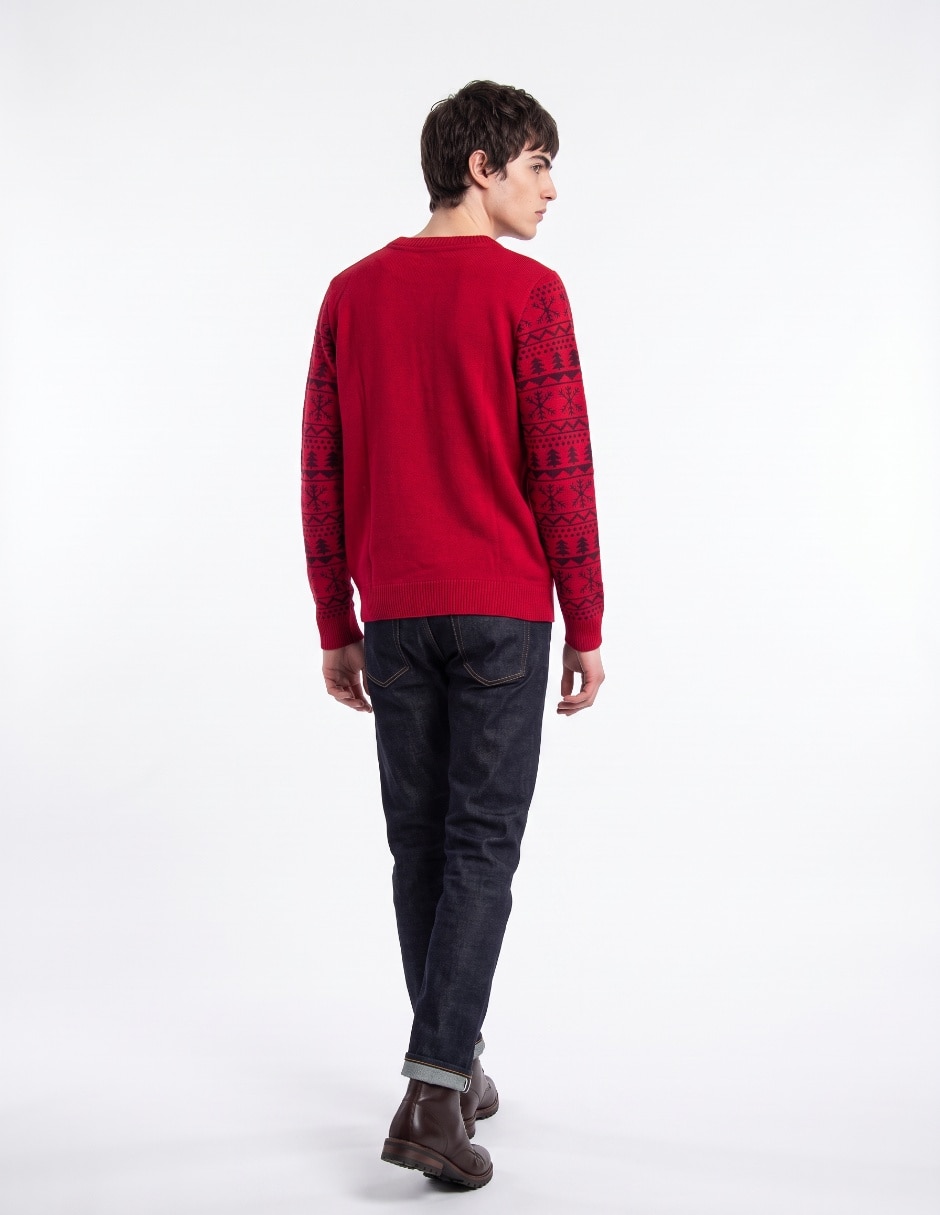 Suéter cuello redondo para hombre 2