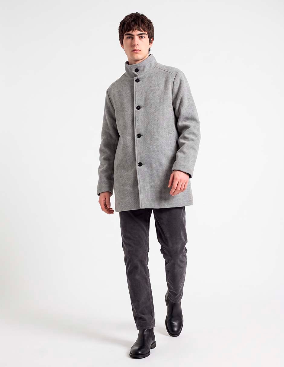 Abrigo de lana con bolsillos para hombre Abrigo de lana con bolsillos para hombre
