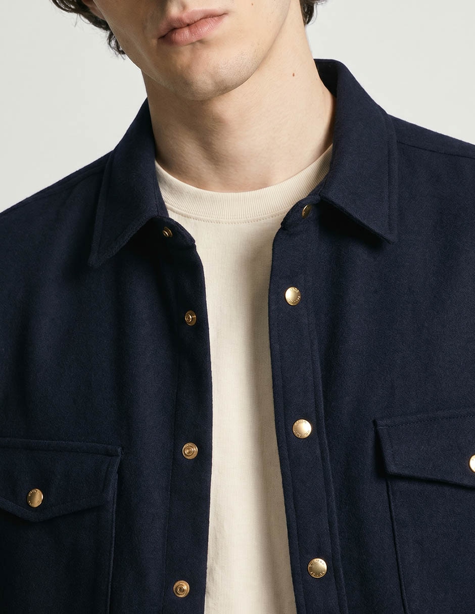 Camisa casual de algodón manga larga para hombre 2