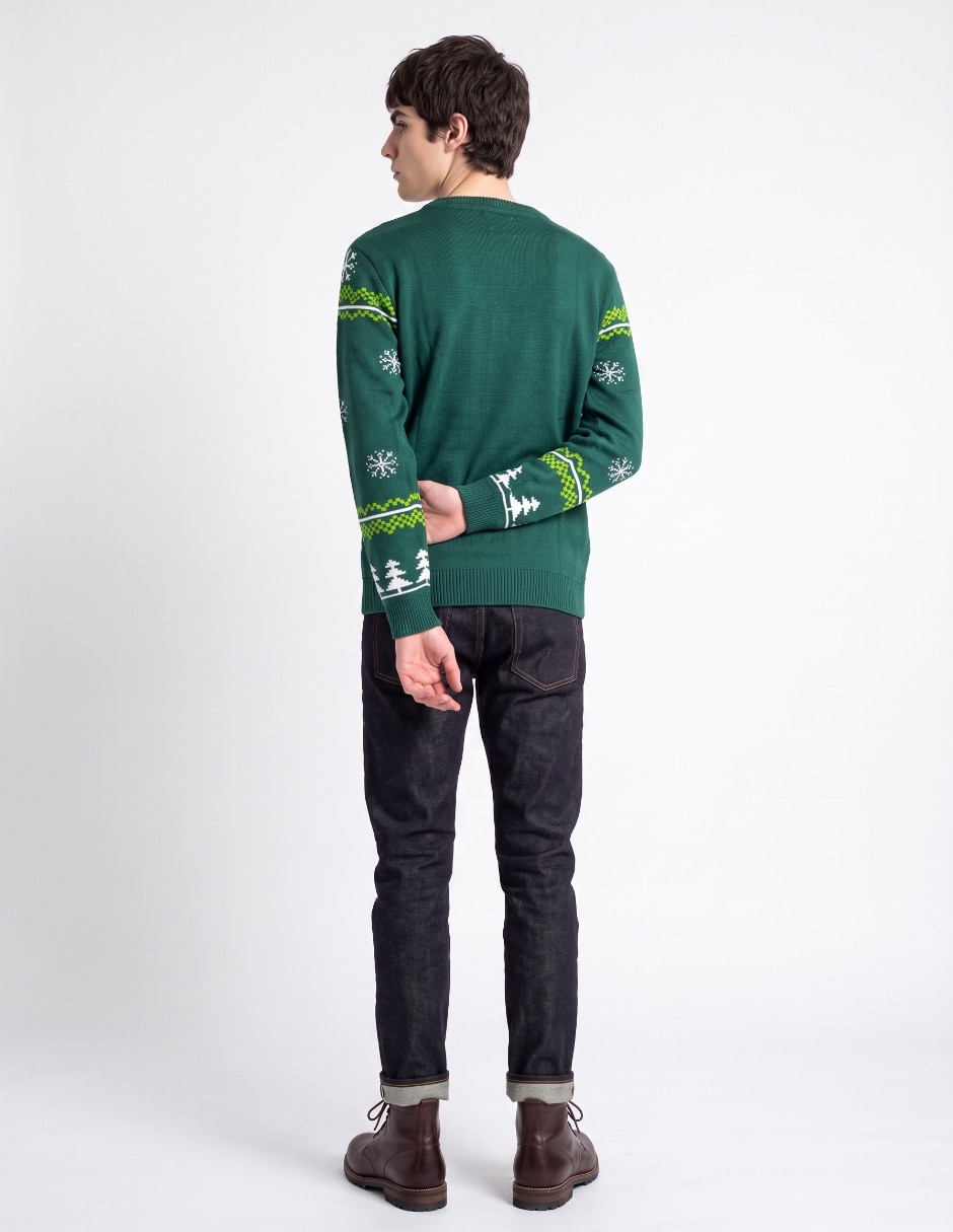 Suéter cuello redondo para hombre 2