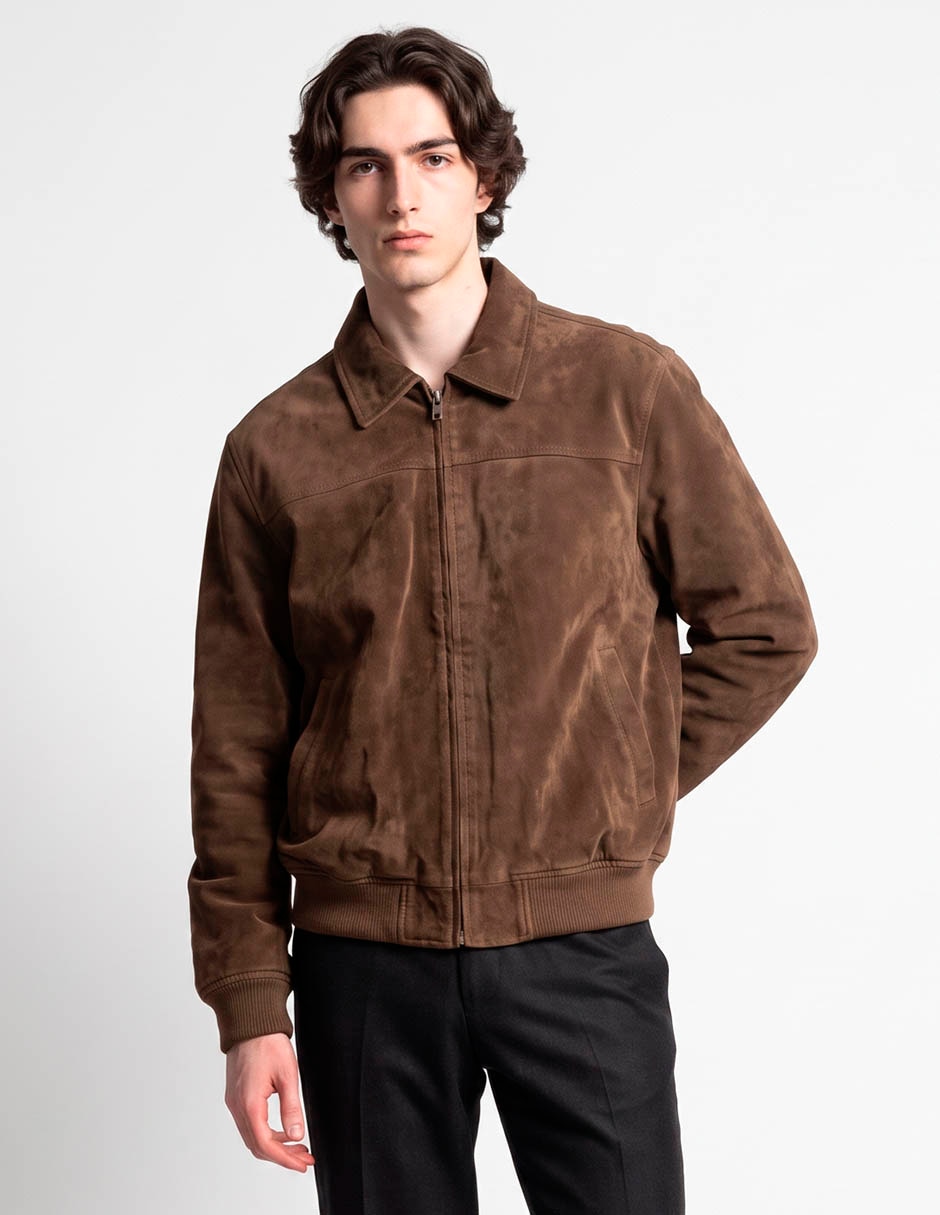 Chamarra harrington con bolsillos para hombre