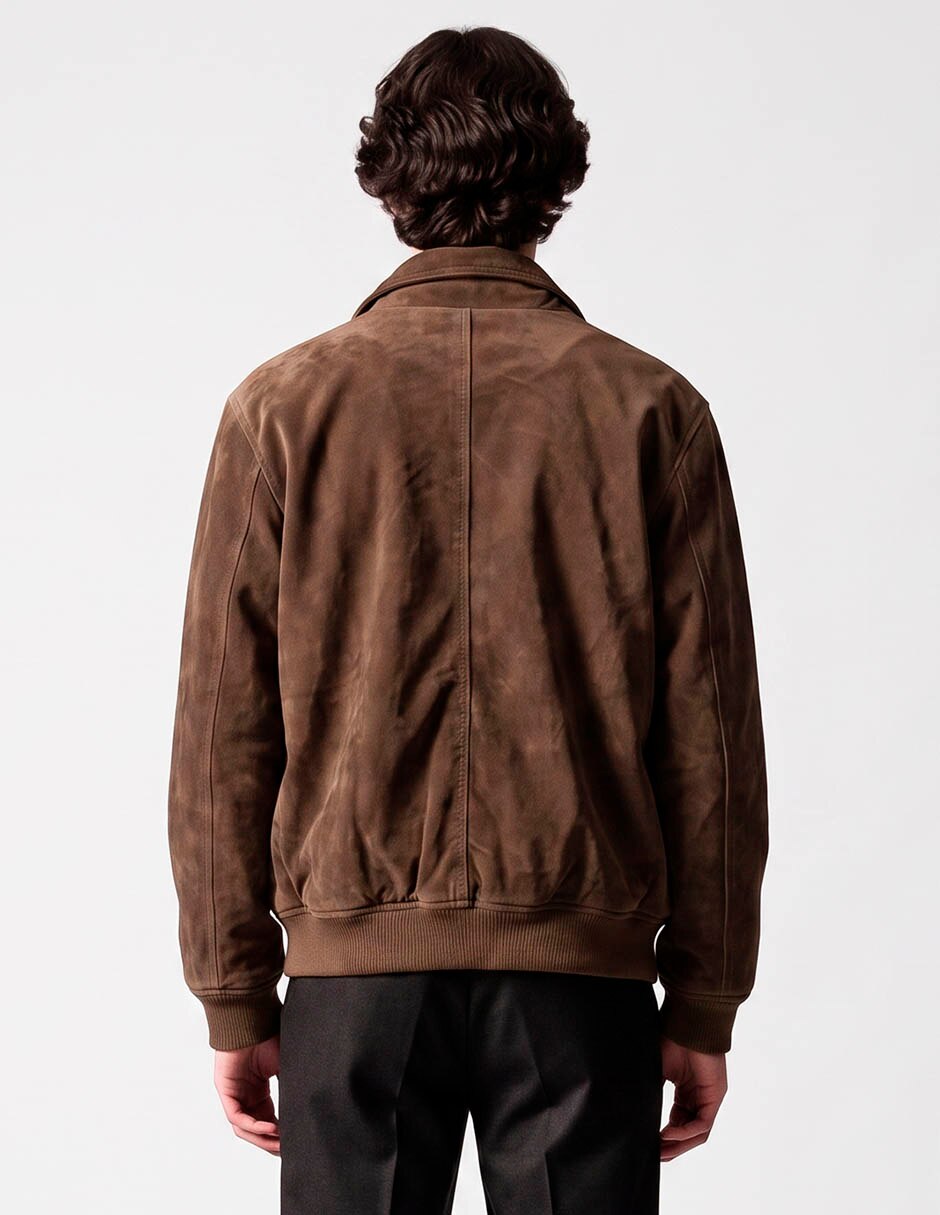Chamarra harrington con bolsillos para hombre