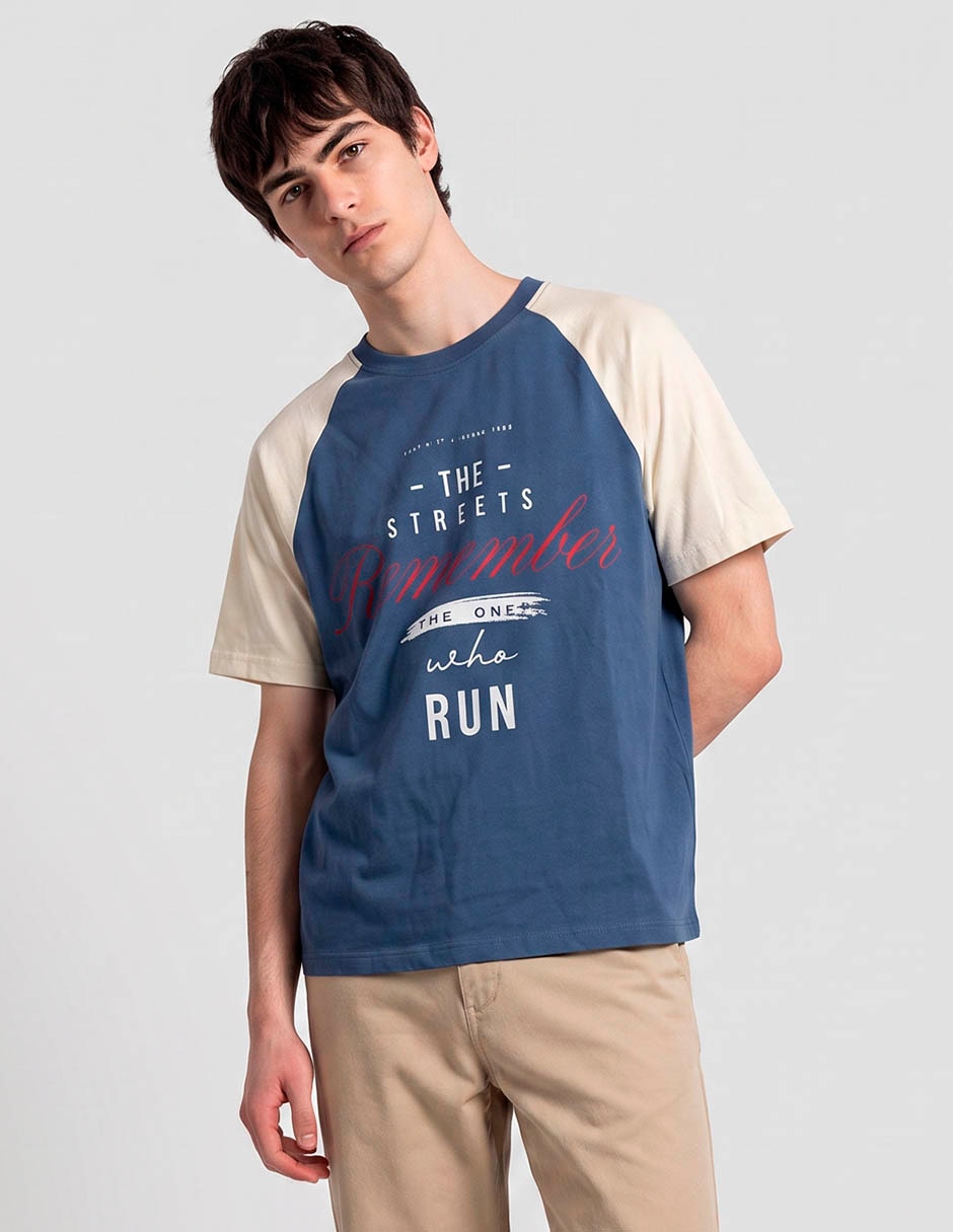Playera cuello redondo para hombre
