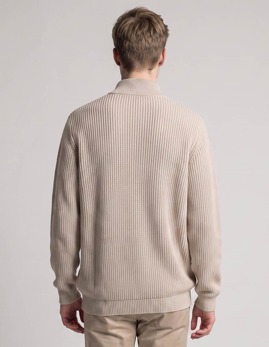 Suéter cuello con cierre para hombre 2