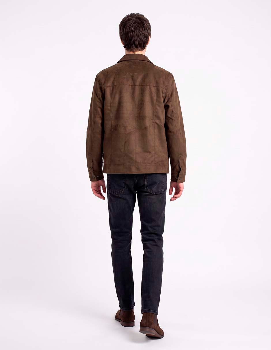 Chamarra casual con bolsillos para hombre 2