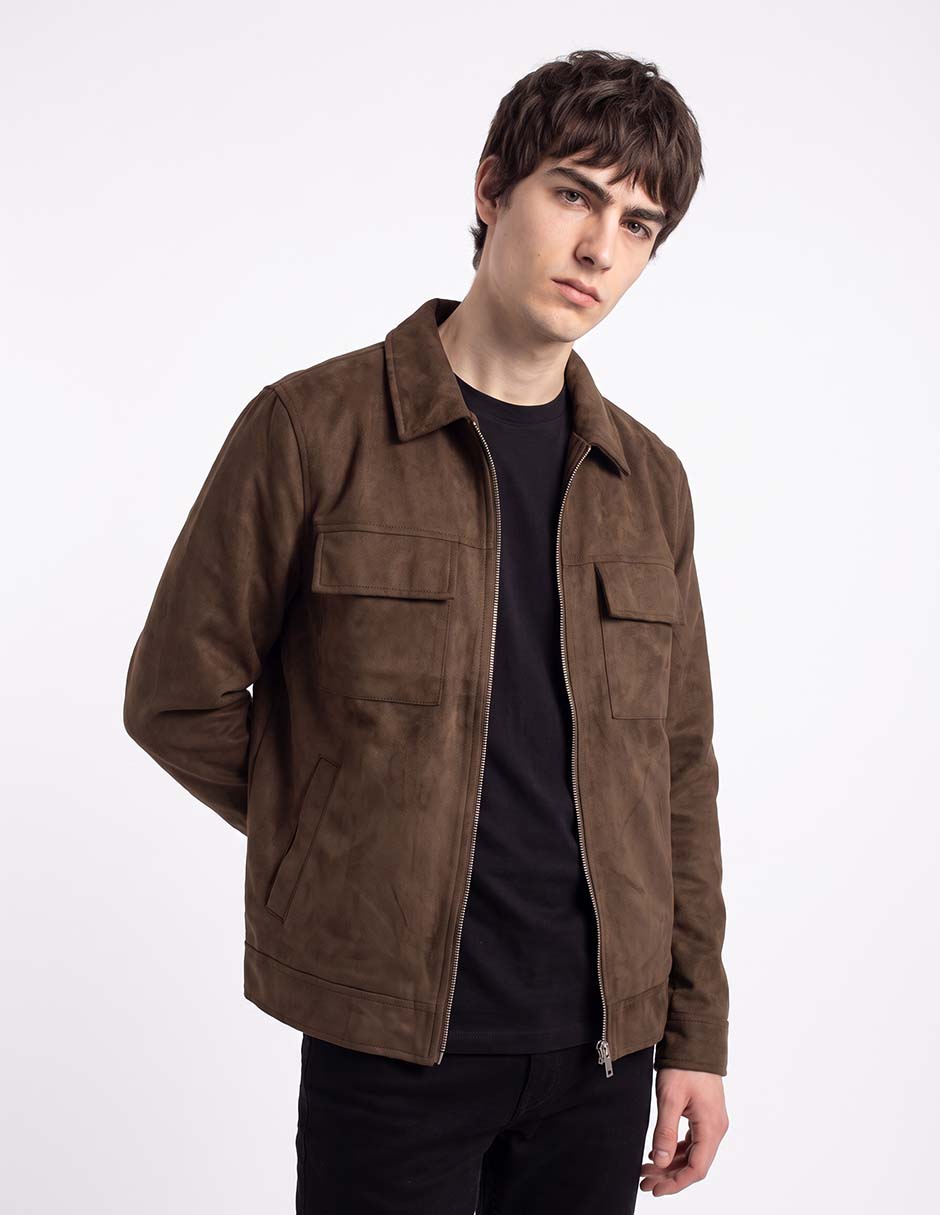 Chamarra casual con bolsillos para hombre 3
