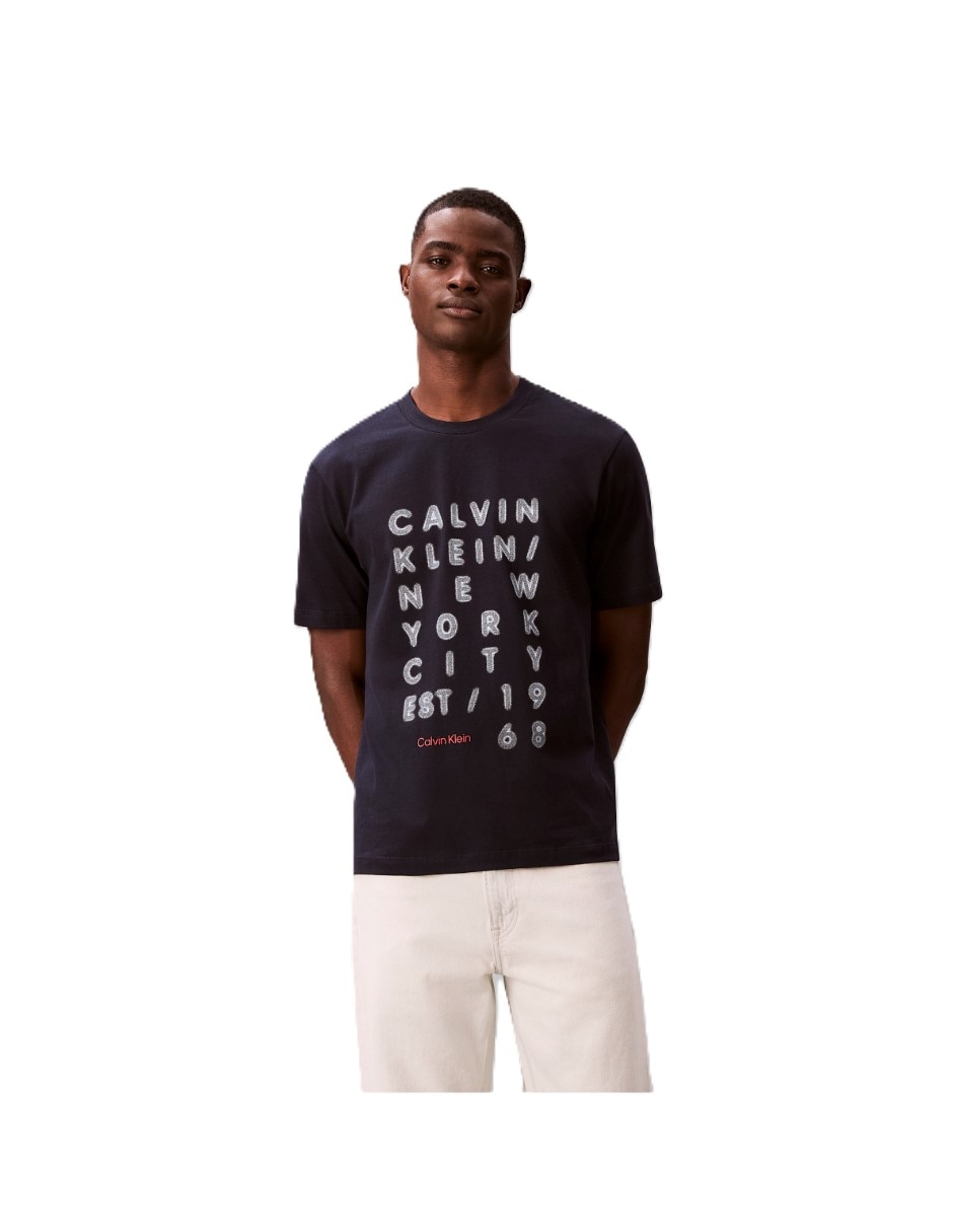 Playera playera ck para hombre cuello redondo para hombre 2