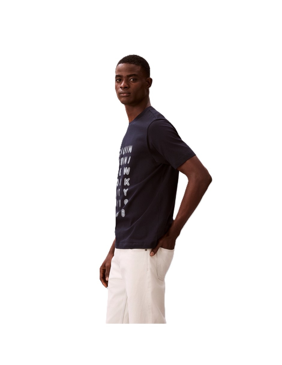 Playera playera ck para hombre cuello redondo para hombre 8