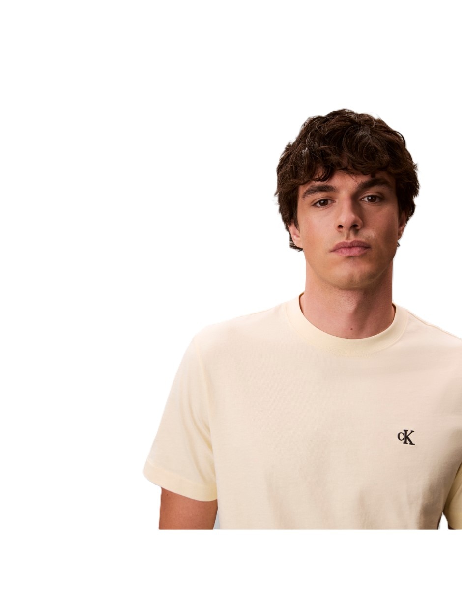 Playera playera ck para hombre cuello redondo para hombre