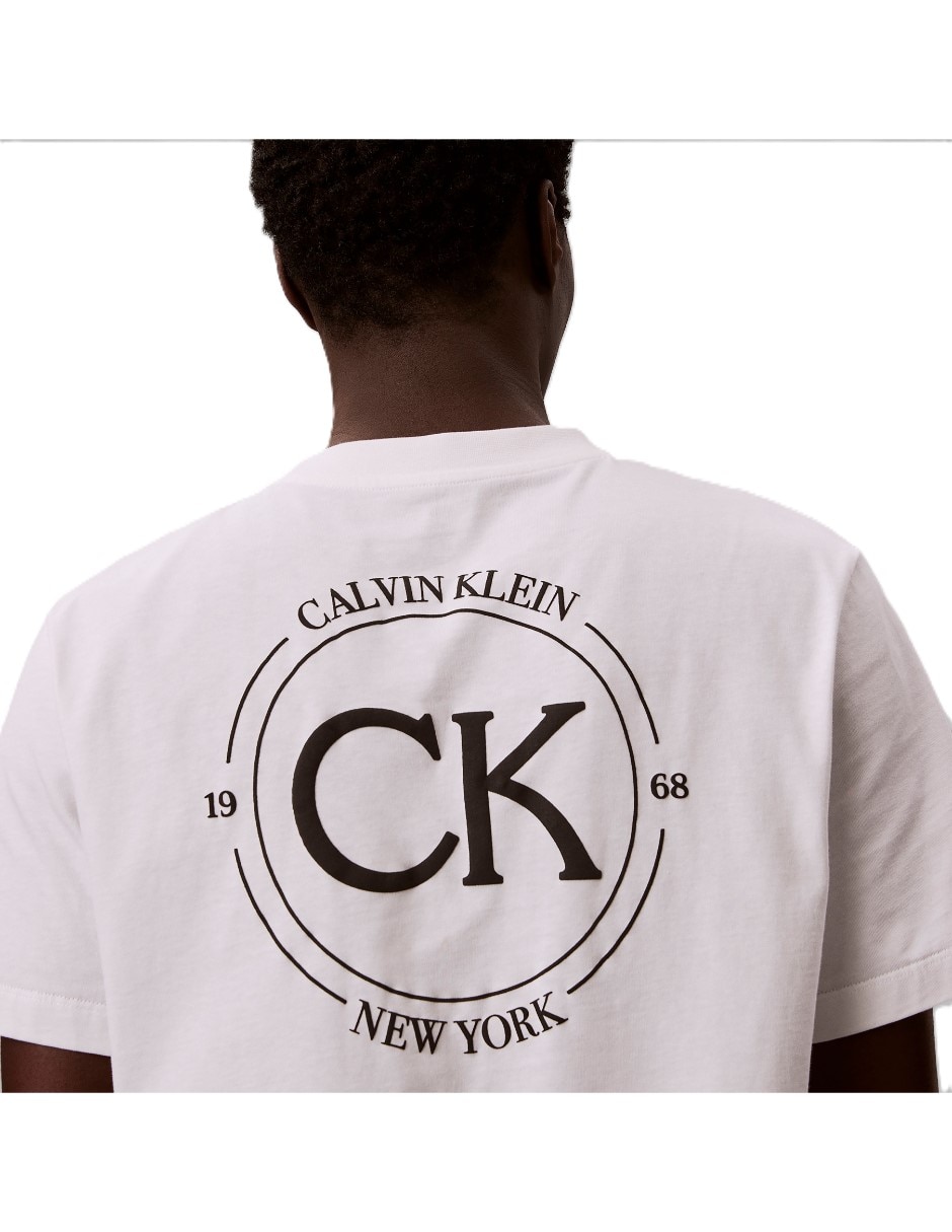 Playera playera ck para hombre cuello redondo para hombre 4