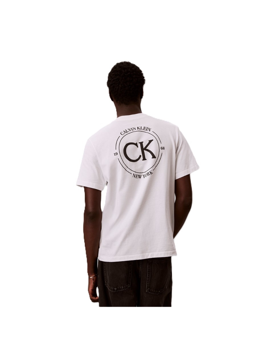 Playera playera ck para hombre cuello redondo para hombre 5