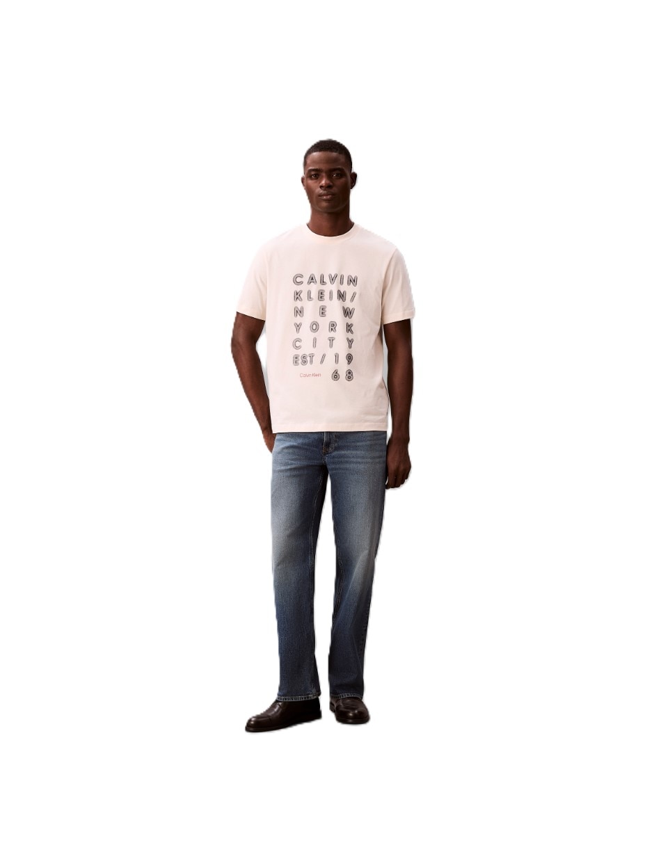 Playera calvin klein playera ck para hombre cuello redondo para hombre
