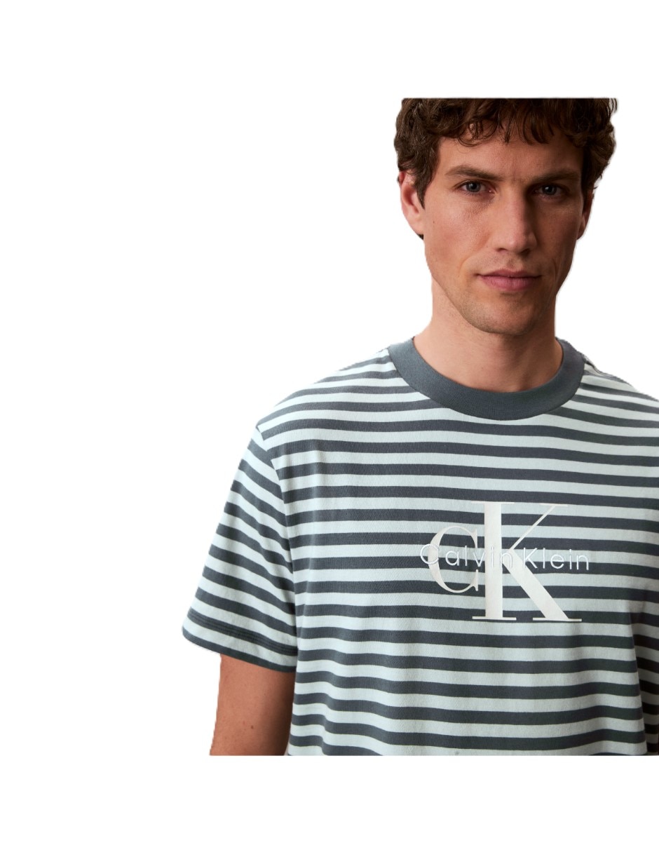 Playera playera ck para hombre cuello redondo para hombre