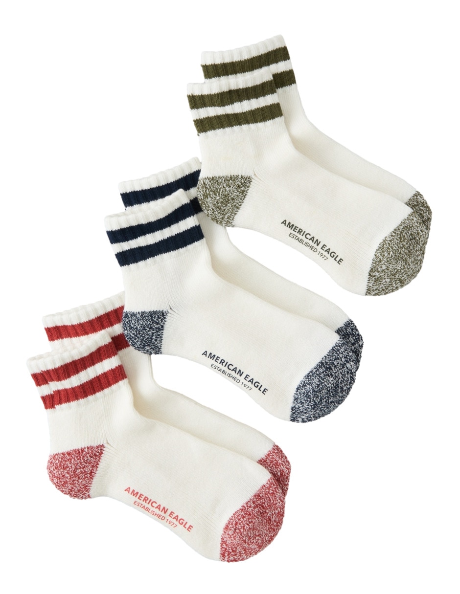 Set calceta de algodón para hombre 3 pares Set calceta de algodón para hombre 3 pares