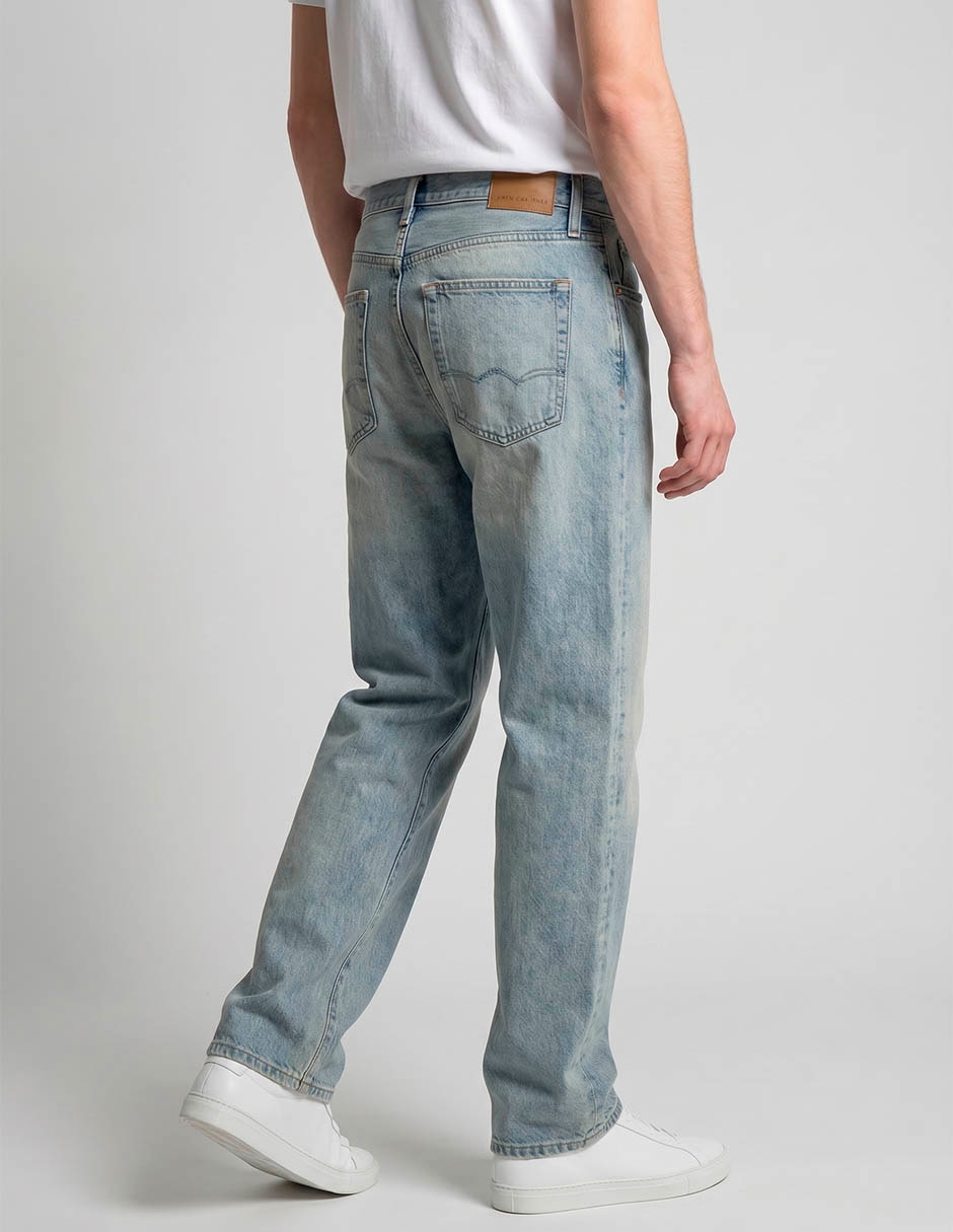 Jeans loose lavado bitono para hombre 2