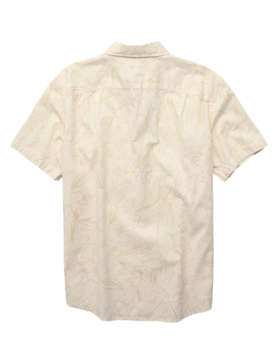 Camisa casual american eagle de algodón manga corta para hombre