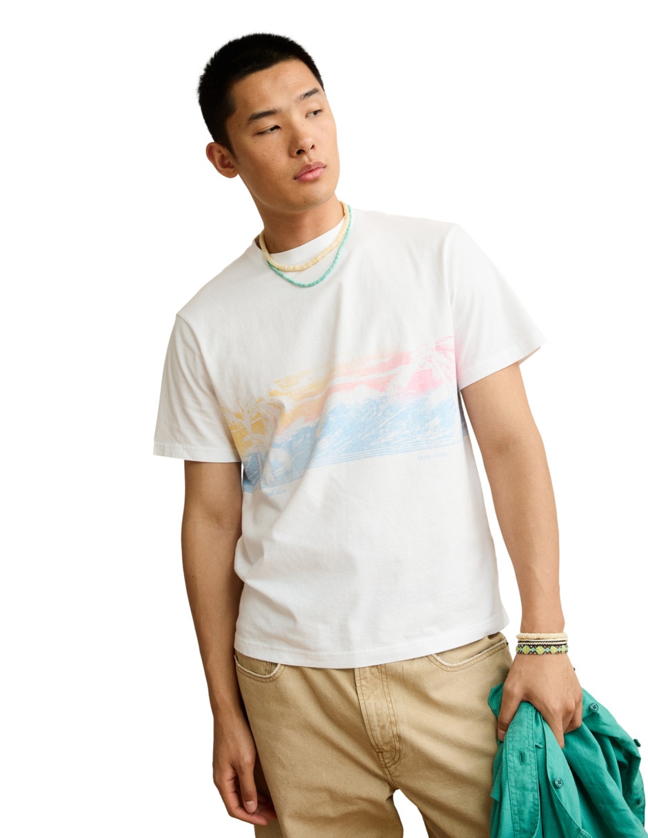 Playera cuello redondo para hombre