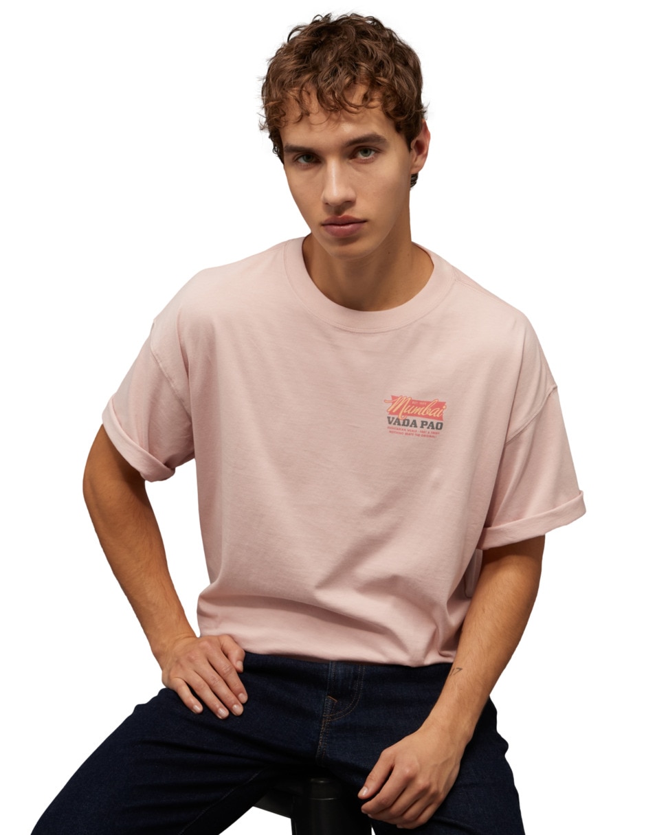 Playera Tees cuello redondo para hombre