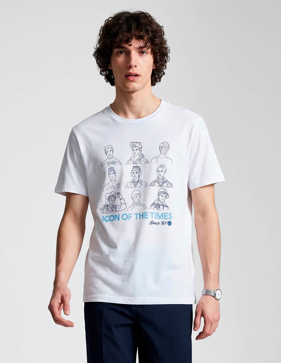 Playera cuello redondo para hombre