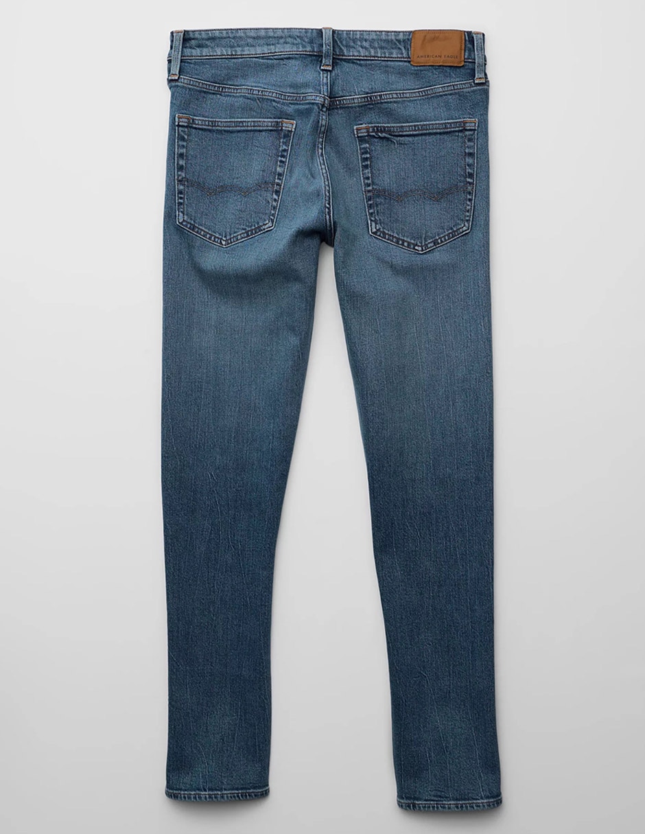Jeans slim American Eagle lavado obscuro para hombre