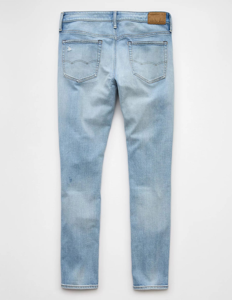 Jeans skinny American Eagle lavado obscuro para hombre