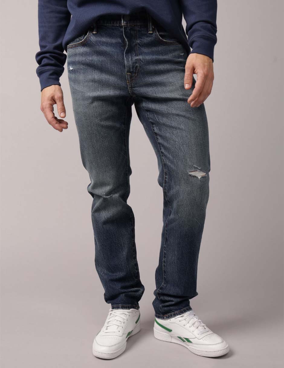 Pantalón slim de algodón para hombre