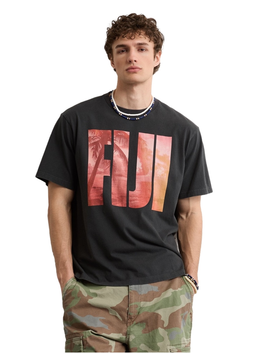 Playera cuello redondo para hombre
