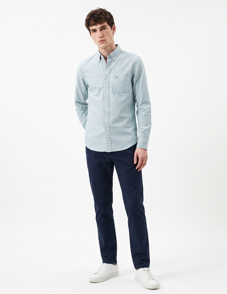 'camisa/sobrecamisa' casual 'de' (si aplica) algodón 'manga' larga 'para hombre'