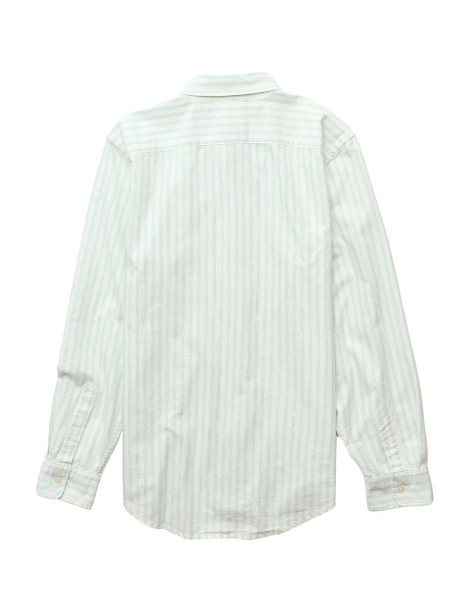 Camisa casual American Eagle manga larga para hombre