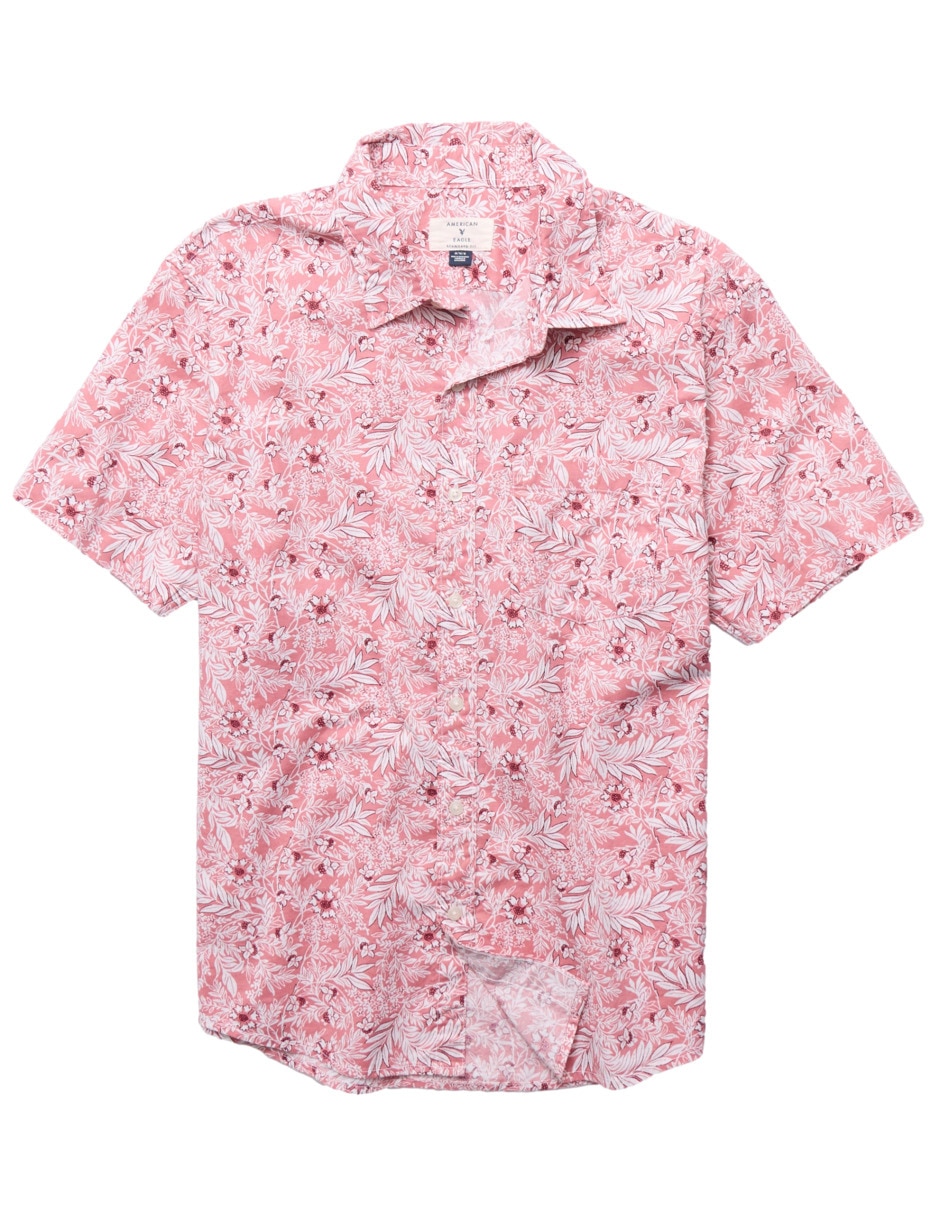 Camisa casual de algodón manga corta para hombre 3