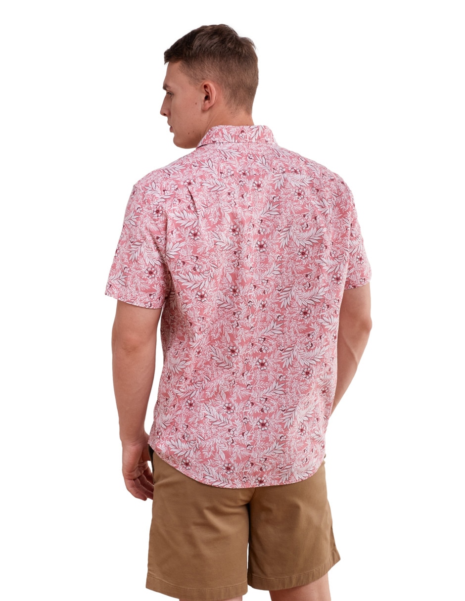 Camisa casual de algodón manga corta para hombre 4