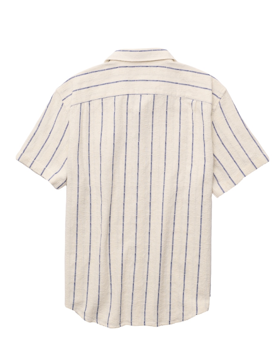 Camisa casual American Eagle de algodón manga corta para hombre