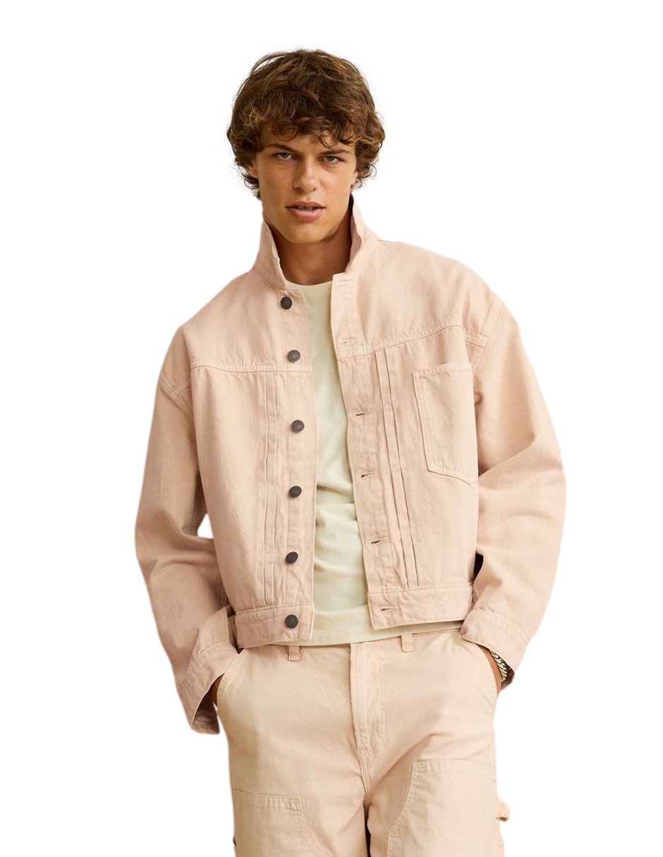 Chamarra denim de algodón para hombre Chamarra denim de algodón para hombre