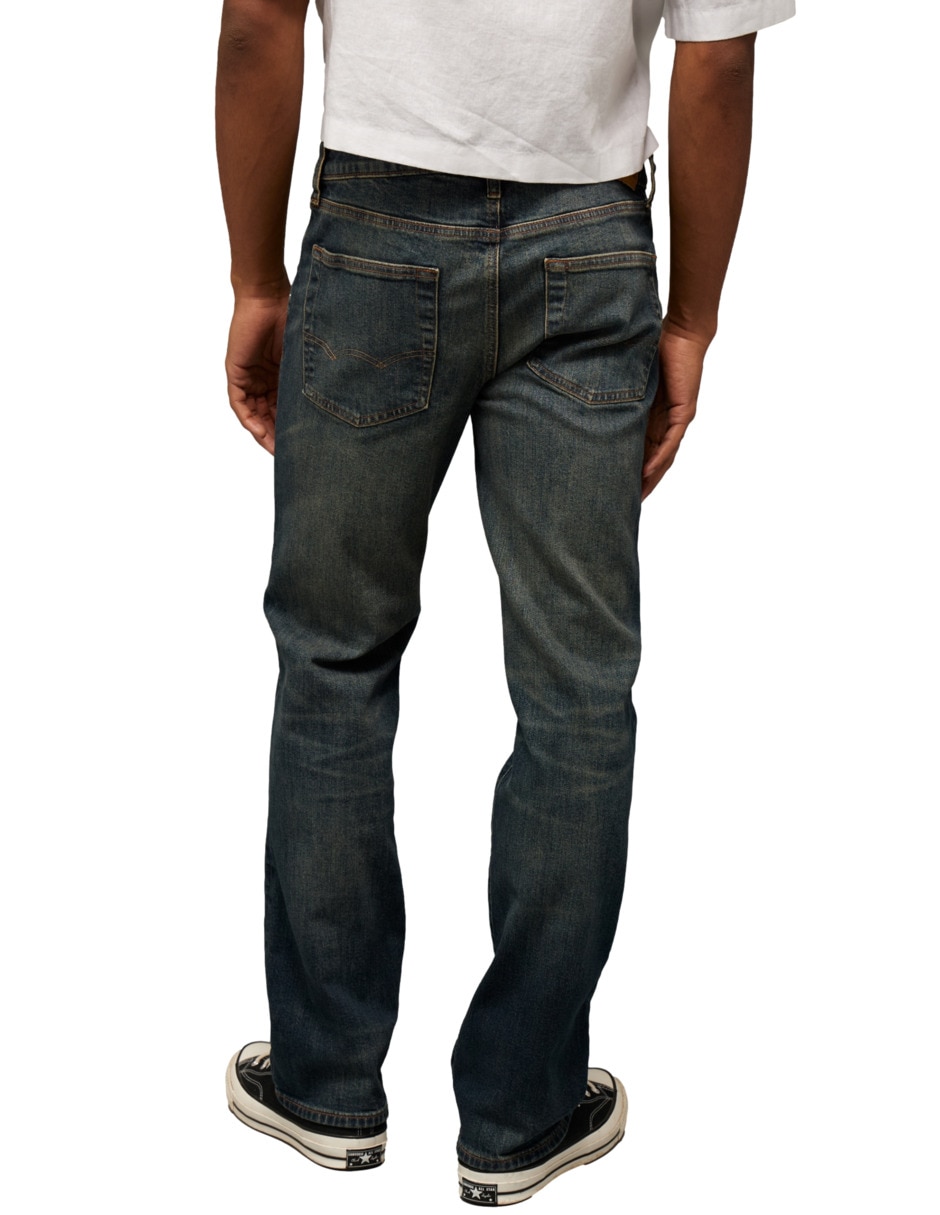 Jeans bota lavado obscuro para hombre 2