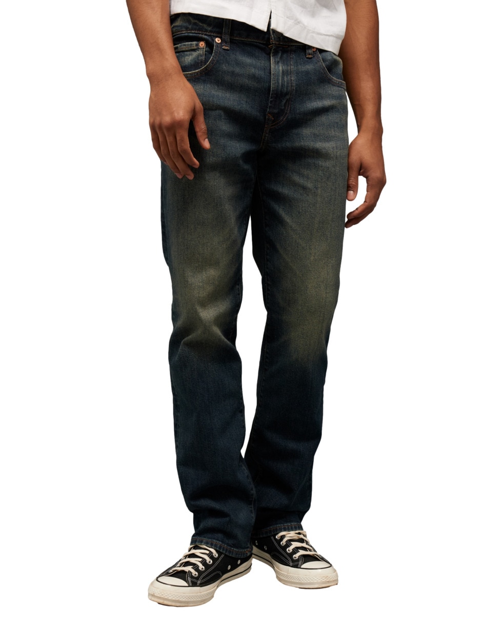 Jeans bota lavado obscuro para hombre